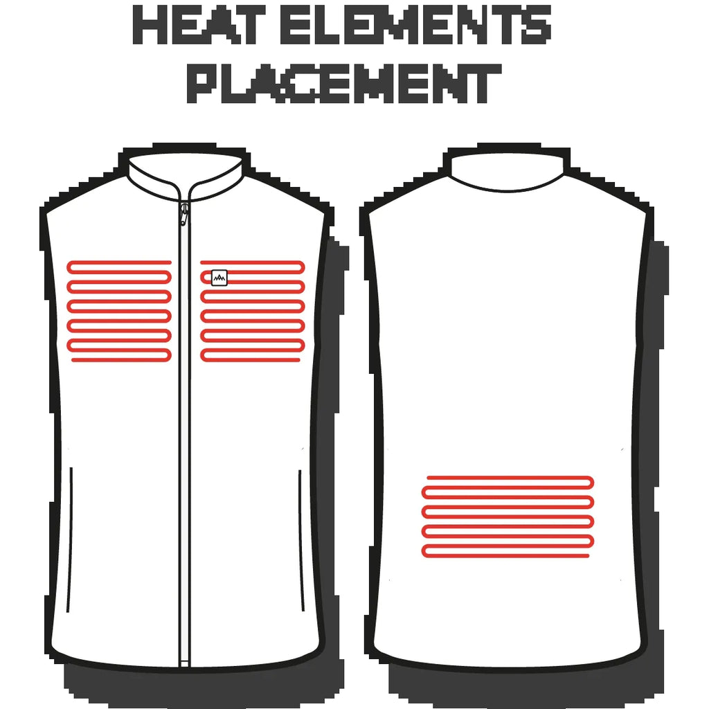 HeatX Heated Fleece Vest Mens